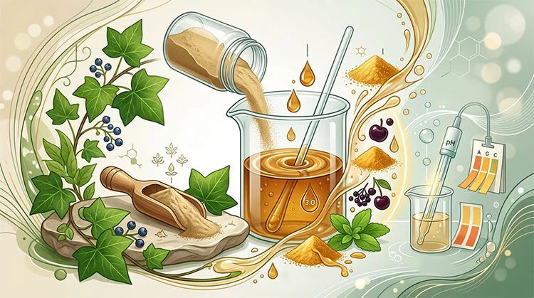 Ivy-Extract-in-Herbal-Syrup-Manufacturing